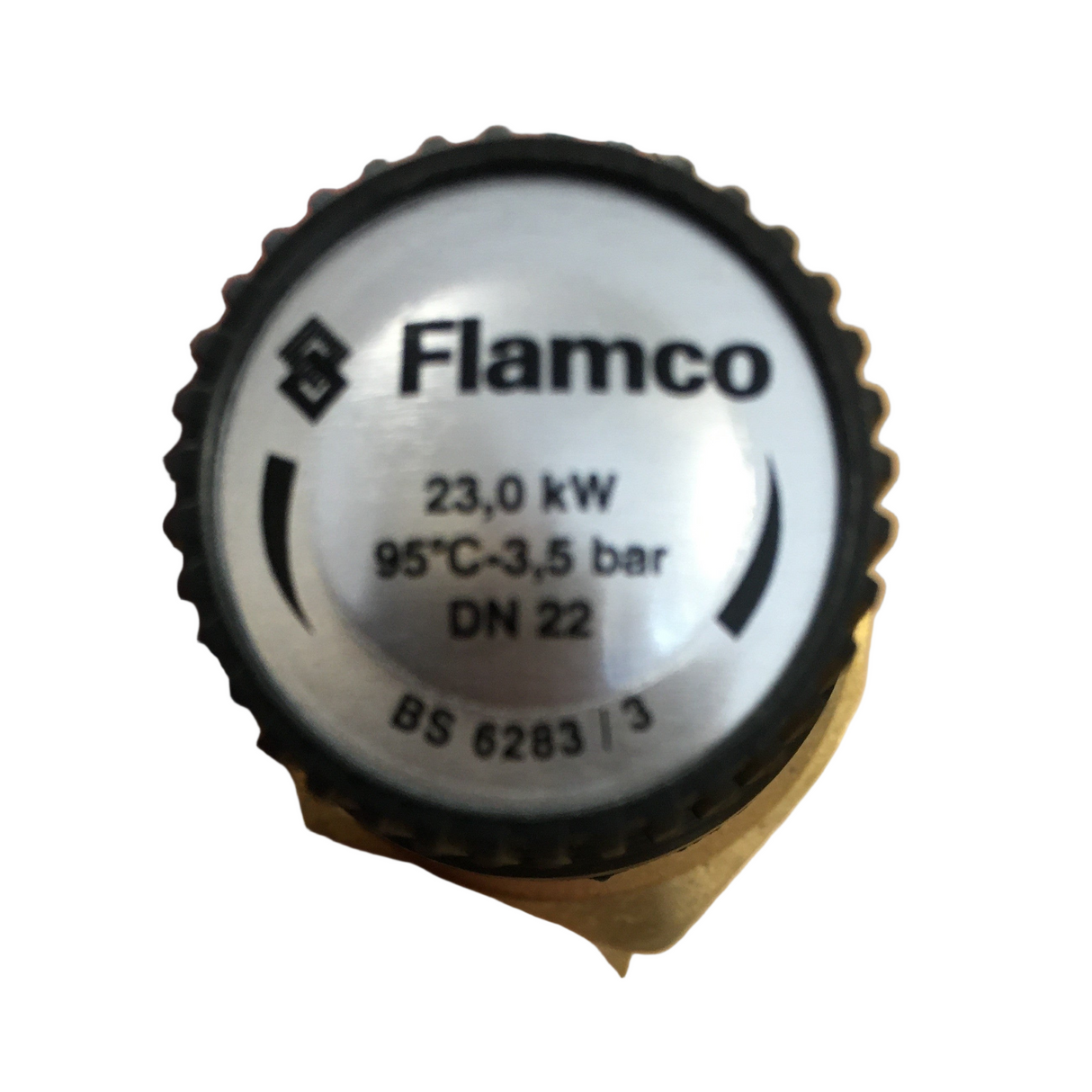 Cylinder Spares UC003 T & P Valve 22Mm 95Deg 3.5Bar 23Kw Flamco Dn22