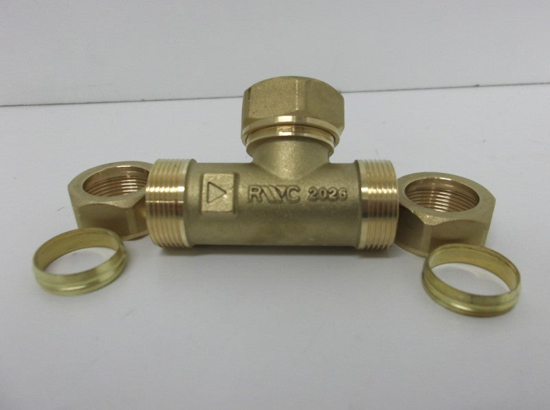 Cylinder Spares 95605041 22Mm Tee With Non Return Valve