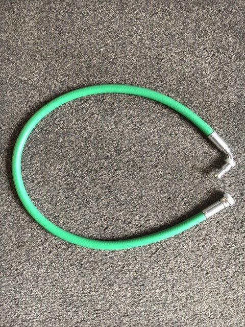 Oil Spares 65325049 Green Oil Line 1/4M Bent X 1/4F Straight 890Mm