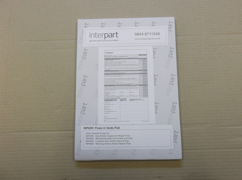Baxi INP0291 Flues In Voids Pad **Obsolete**