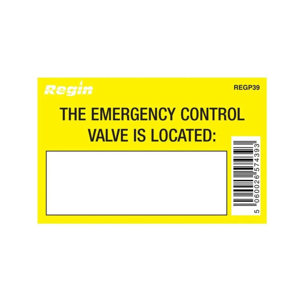 Regin Products REG P39 Gas Valve Location Stickers (Pack of 8)